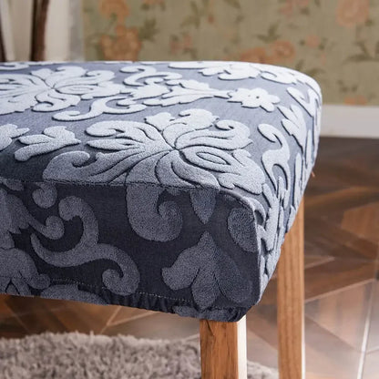 DecorBites™ 3D Embossed Print Spandex Chair Cover Slipcovers - Stretch, Elegant, Durable