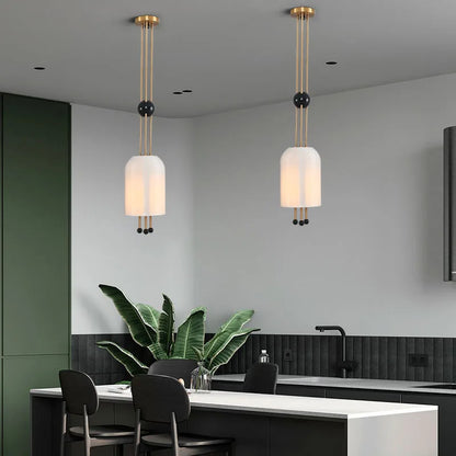 DecorBites™ Glass LED Chandelier: Elegant Ceiling Light for Home Decor and Ambiance