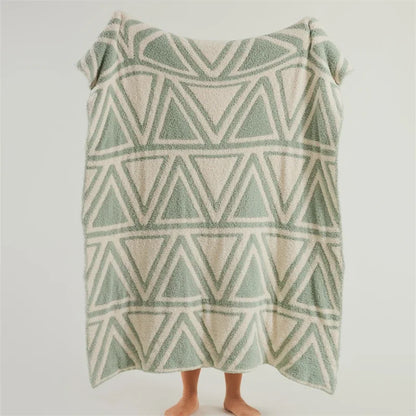DecorBites™ Knitted Jacquard Blanket 130x180cm Multi-functional Throw