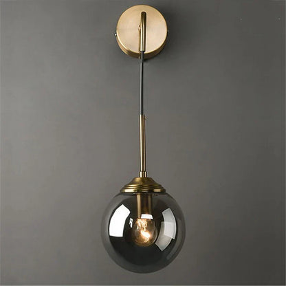DecorBites™ Glass Ball LED Wall Lamp: Nordic Modern Bathroom Mirror Sconce, Retro Decor Lighting