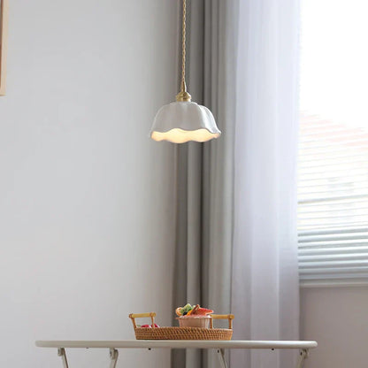 DecorBites™ Ceramic LED Pendant Lamp with Adjustable Copper Socket - Nordic Modern Home Decor