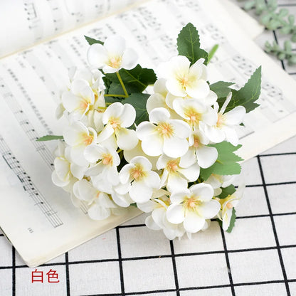 DecorBites™ Begonia Silk Flower Bouquet - Home Soft Decoration Bouquet