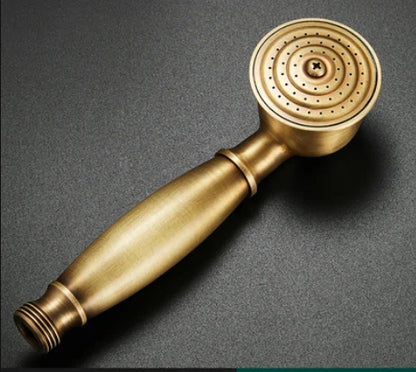 DecorBites™ Antique Bathroom Handheld Shower Head | High Pressure Rainfall Nozzle Save Water