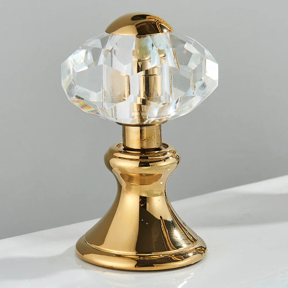 ™ Golden Swan Crystal Dual Handle Basin Tap