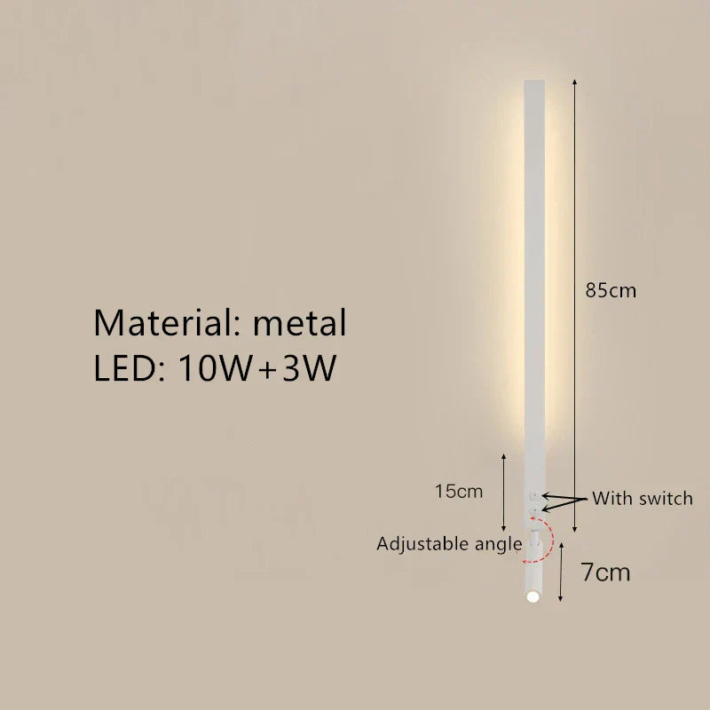DecorBites™ Adjustable Angle LED Wall Lamp 3000K Sconces for Bedside Reading