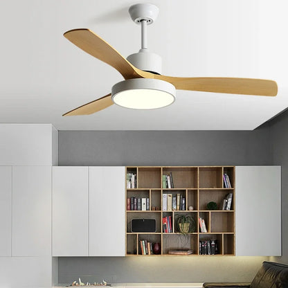DecorBites™ 42/52 Inch White Black 3 Blade Copper Motor Ceiling Fan Light Remote