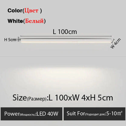 DecorBites™ LED Linear Ceiling Lamp for Living Room, Dining Room, Bedroom - Minimalist Design