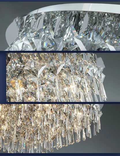 DecorBites™ Crystal Ceiling Lamp: Luxury Modern LED Ceiling Light for Home Indoor Lighting