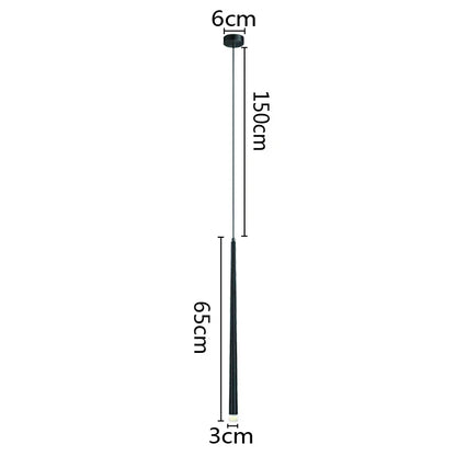 DecorBites™ LED Minimalist Pendant Lamp - Black/White for Bedroom, Dining, Coffee Shop Lighting