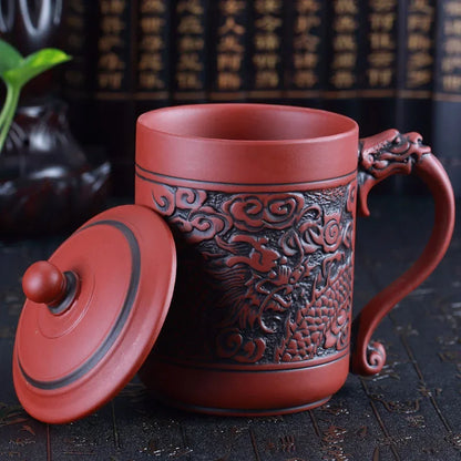 DecorBites™ Dragon Phoenix Thermo Coffee Travel Mug Gift