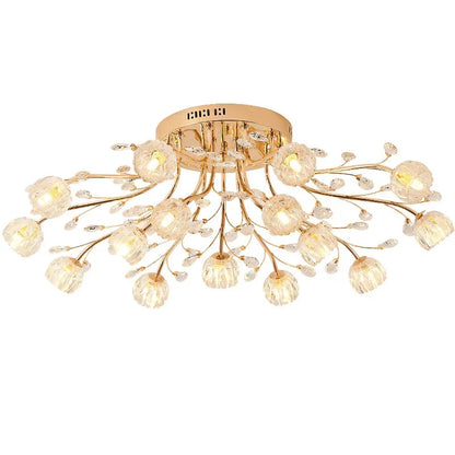DecorBites™ Crystal Ceiling Light for Modern Light Luxury Living Spaces by Samsarah Lighting