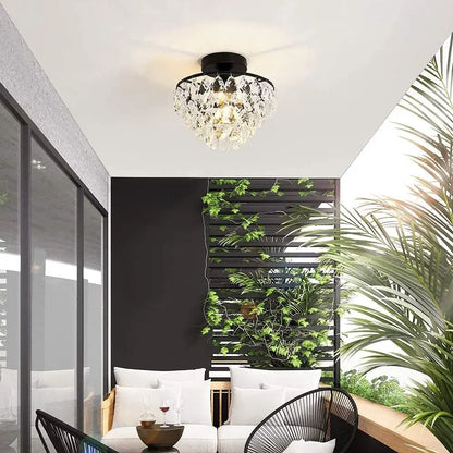 DecorBites™ Crystal LED Chandelier Ceiling Lamp for Living Dining Room Decor