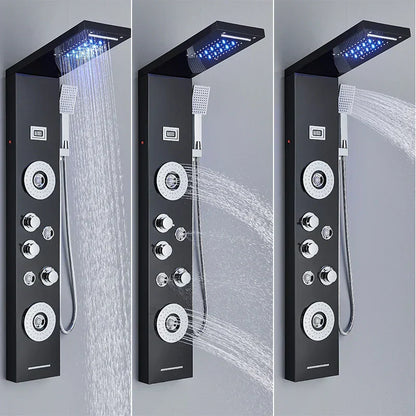 DecorBites™ LED Shower Panel Tower Rain/Waterfall Massage Spa Jets Bathroom Column