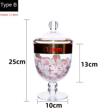 DecorBites™ Acrylic Candy & Spice Jar Set for Kitchen Food Storage