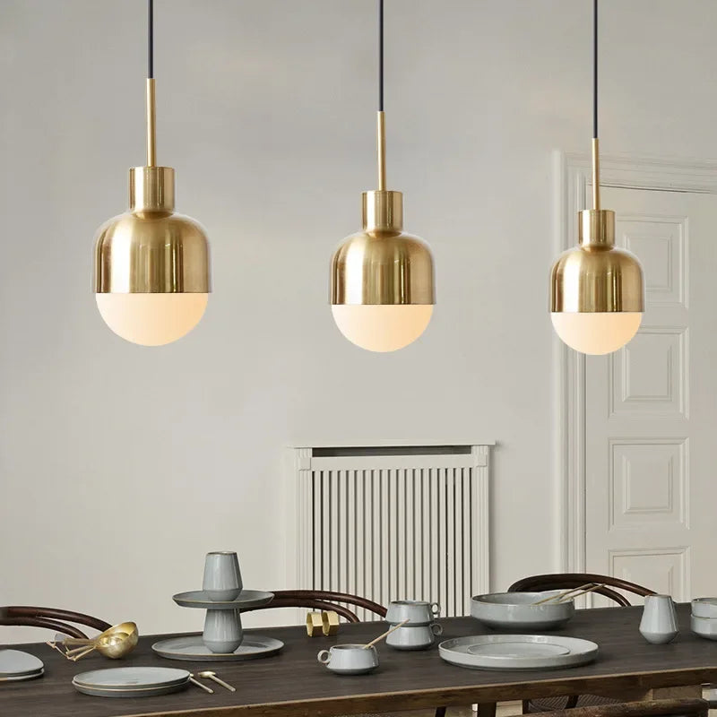 ™ Gold Iron Pendant Light for Kitchen Dining Room Restaurant Decor