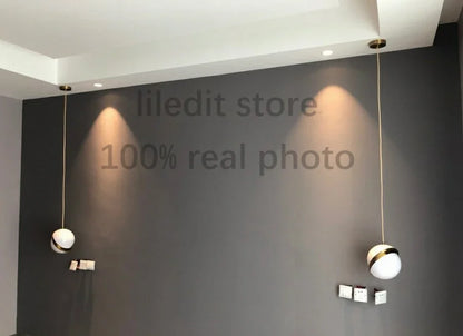 DecorBites™ Acrylic Ball Pendant Lamp: Modern Nordic Home Lighting Fixture
