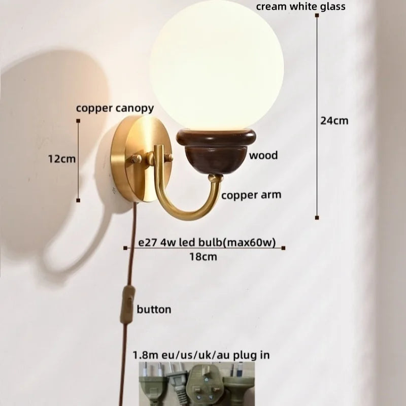 ™ Japanese Style LED Wall Lights 4W for Home Bathroom Bedroom Mirror Lighting