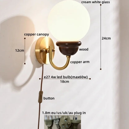 ™ Japanese Style LED Wall Lights 4W for Home Bathroom Bedroom Mirror Lighting