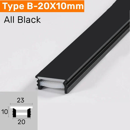 DecorBites™ Black Silicone Tube LED Neon Light for Outdoor Flexible Strip Lights