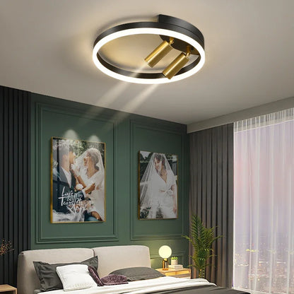 DecorBites™ Gold LED Ceiling Lights Remote Control Dimmable Living Room Kitchen Lighting