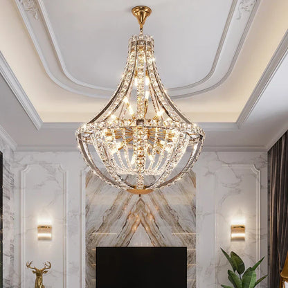 DecorBites™ Crystal Chandelier: Modern Luxury for Living, Dining, Bedroom