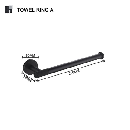 DecorBites™ Bathroom Hardware Set: Towel Rack, Toilet Brush, Paper Holder, Soap Dispenser, Towel Bar, Hook
