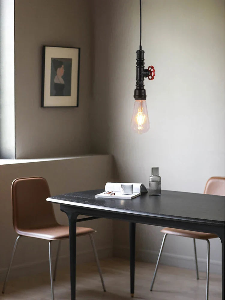 DecorBites™ Industrial Pipe Chandelier Light for Home Decor and Dining Room