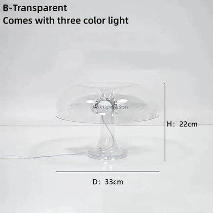 DecorBites™ Designer LED Mushroom Table Lamp for Modern Minimalist Decor Lighting in Bedroom & Living Room