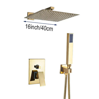 ™ Golden Rainfall Shower Faucet Set with Single Handle Brass Bath Mixers