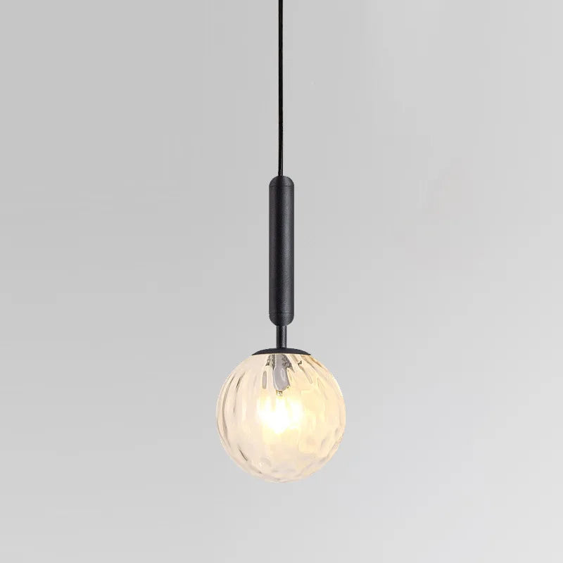 DecorBites™ Glass Ball Pendant Lamp LED Hanging Light for Minimalist Living Room