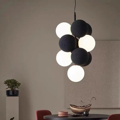 DecorBites™ Abstracta Pendant Lamp: Stylish Designer Fabric Chandelier for Home, Office, and Dining Space