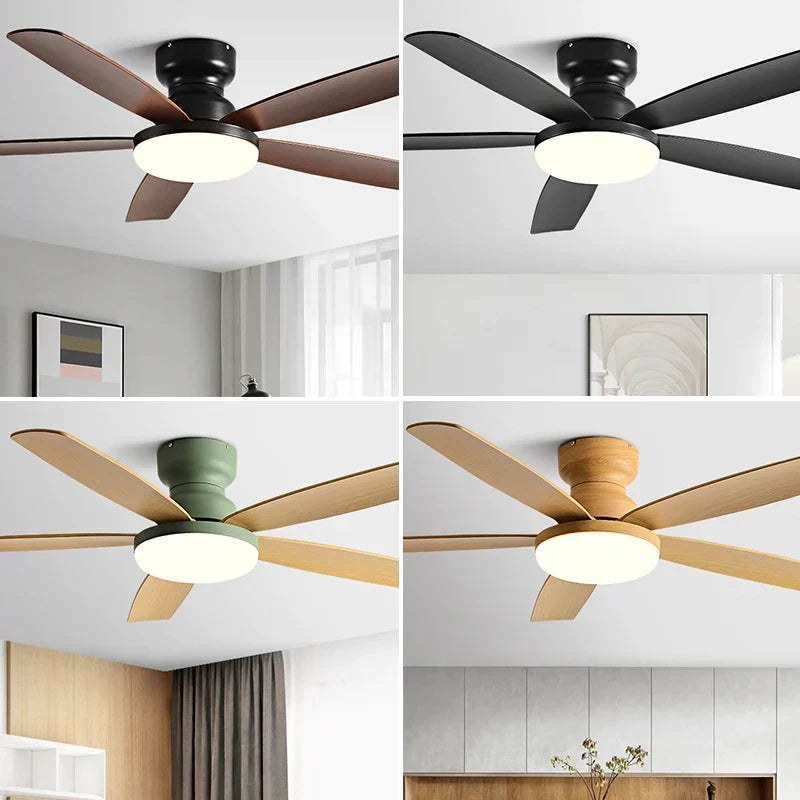 DecorBites™ 72" Low Floor Fan Light Chandelier 2023 Living Room Ceiling Fan Strong Winds