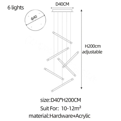 DecorBites™ LED Chandelier: Luxury Indoor Lighting for Living Room, Hall, Staircase