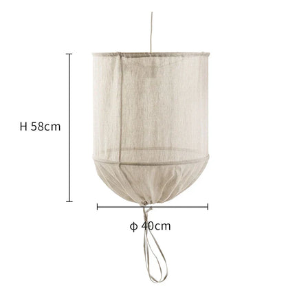 DecorBites™ Linen Cloth Pendant Light: Elegant Bohemian Fabric Chandelier for Home, Restaurant, Hotel