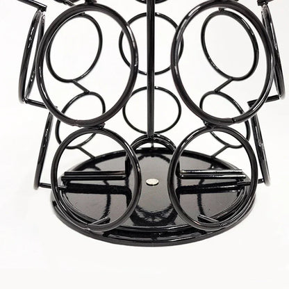 DecorBites™ Dolce Gusto Capsule Rack: Rotatable Metal Pod Holder Display Shelf for 35 Capsules