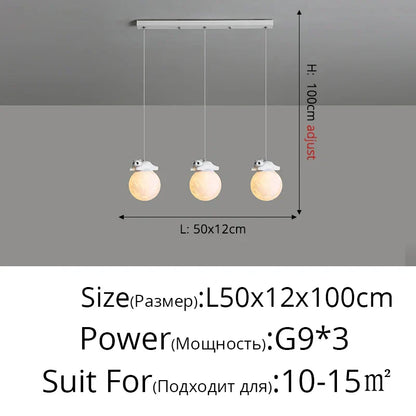 DecorBites™ Bear Bedroom Wall Lamp: Modern Chandelier for Home Decor and Indoor Lighting