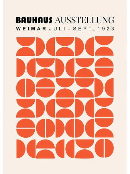 DecorBites™ Minimalist Black and White Bauhaus Canvas Print