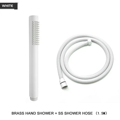 DecorBites™ Brass Handheld Shower Head in Brushed Golden Finish
