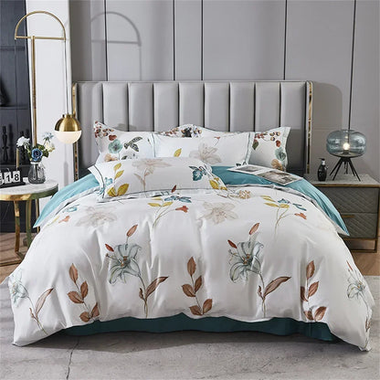 DecorBites™ 600TC Egyptian Cotton Queen King Bedding Set Duvet Cover Bed Linens