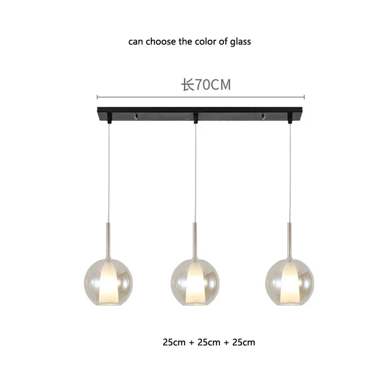 DecorBites™ Designer Glass Chandelier Pendant Light for Dining Room Kitchen Loft Home Decor