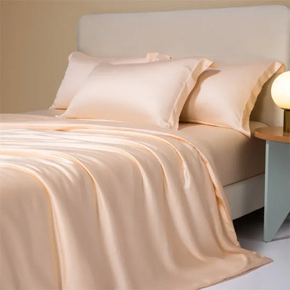 DecorBites™ Cooling Cotton Solid Bedding Set Ultra Soft Quilt Cover for Summer