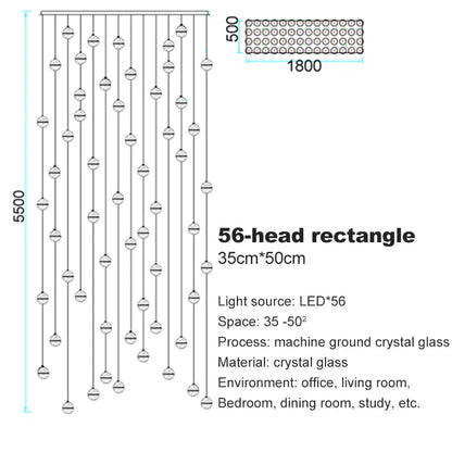 DecorBites™ Crystal Bubble Ball Pendant Light for Home Decor and Hospitality Spaces