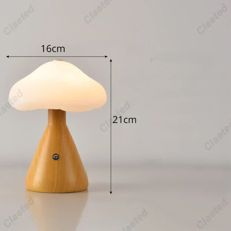 DecorBites™ LED Mushroom Night Light Touch Switch Bedside Lamp Kid's Room Decor