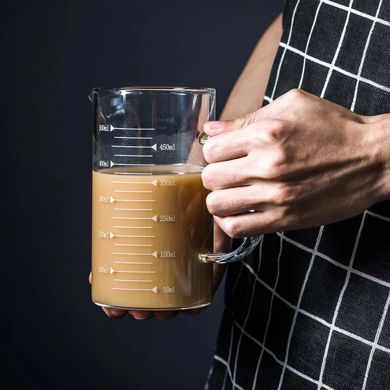 ™ Heat-Resistant Glass Beaker Mug with Thickened Scale - 2022