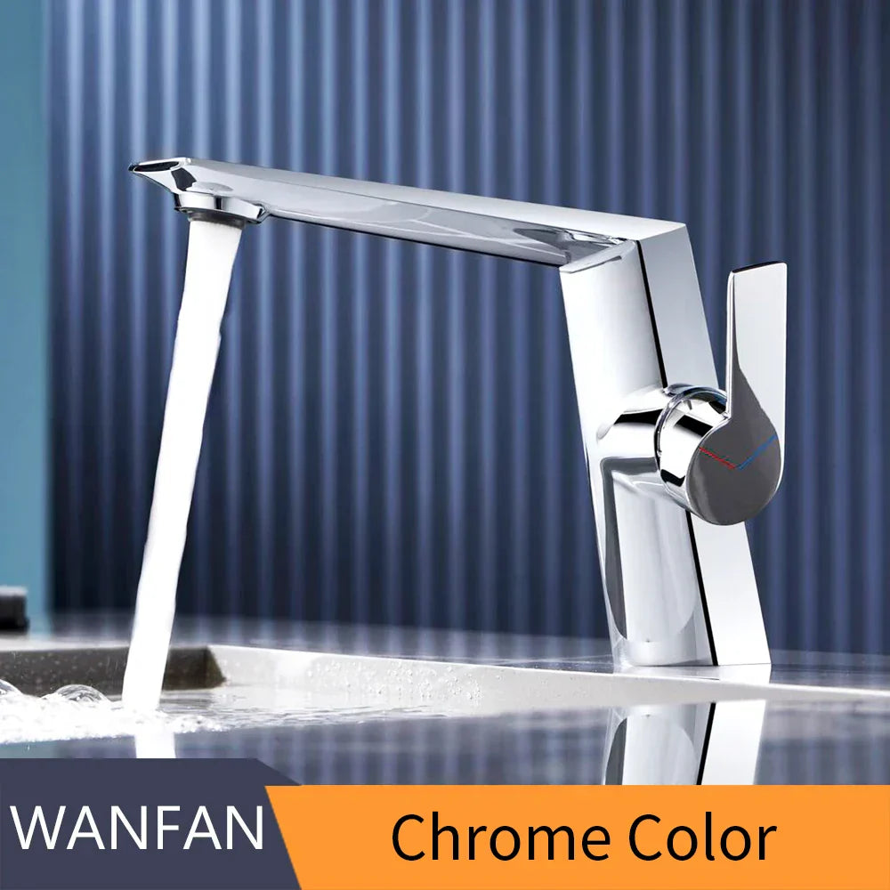 DecorBites™ Black Basin Faucet Single Handle Bathroom Sink Mixer Tap