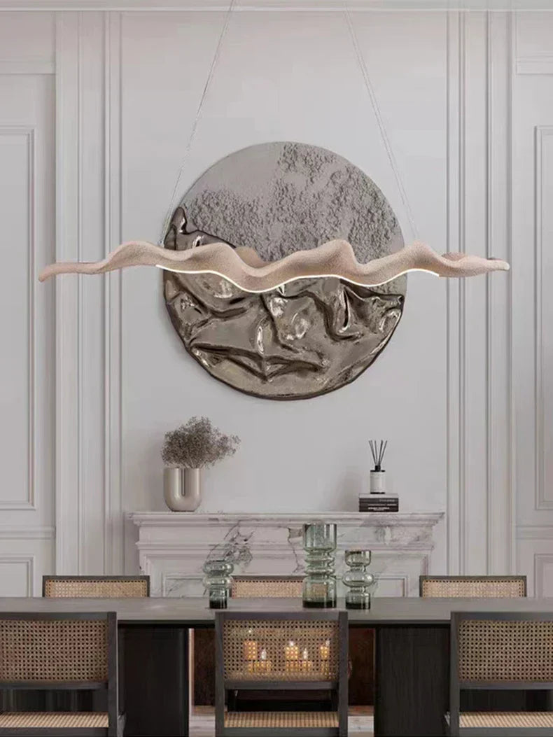 ™ Leaf Pendant Lights: Dimmable RC Hanging Lamp for Indoor Decor Lighting