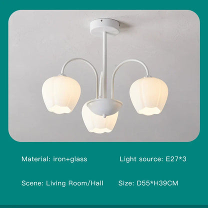DecorBites™ 2024 Modern Green White Chandelier Ceiling Hanging Lamp for Living Room Dining Bedroom