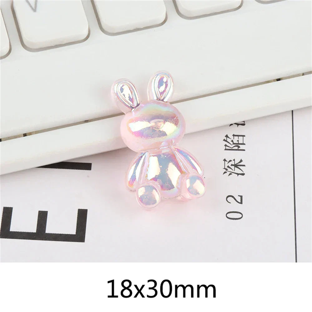 DecorBites™ Kawaii Rabbit Resin Cabochon for Scrapbooking and DIY Crafts
