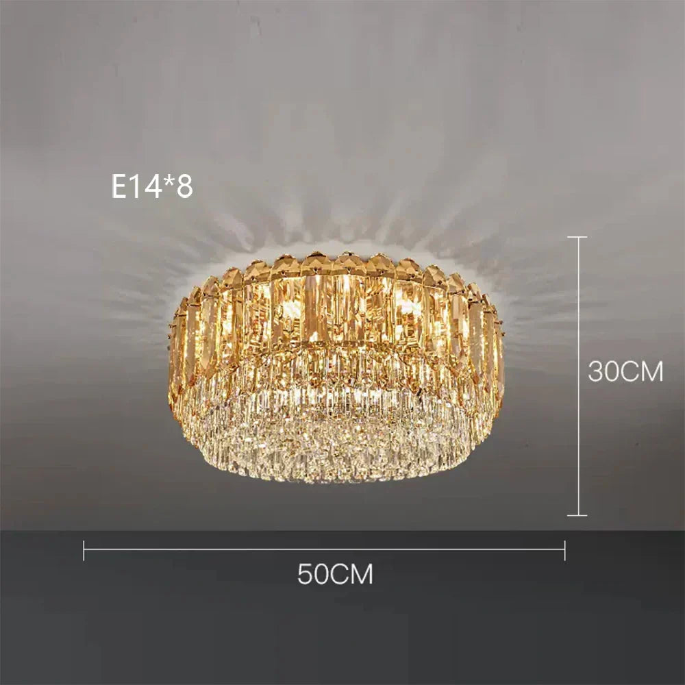 DecorBites™ Crystal LED Wall Lamp: Minimalist Luxury Lighting for Living Room TV Background