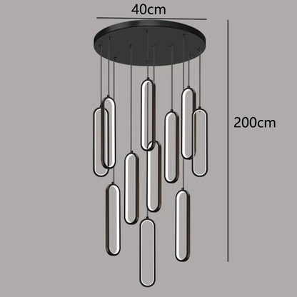 DecorBites™ LED Pendant Chandeliers for Living Room Staircase Indoor Lighting